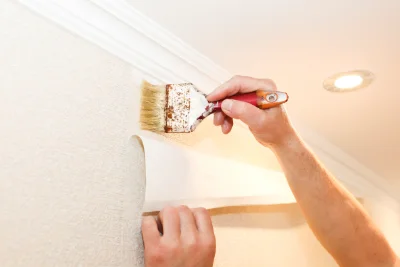 Pose de papier peint à Villetelle — revêtements muraux et toiles de verre